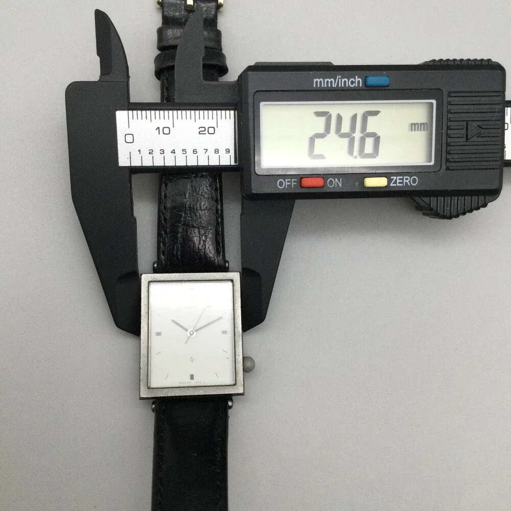 Vintage Casio 331 MY-622 Mens Watch 25mm White Dial Black Leather New Battery
